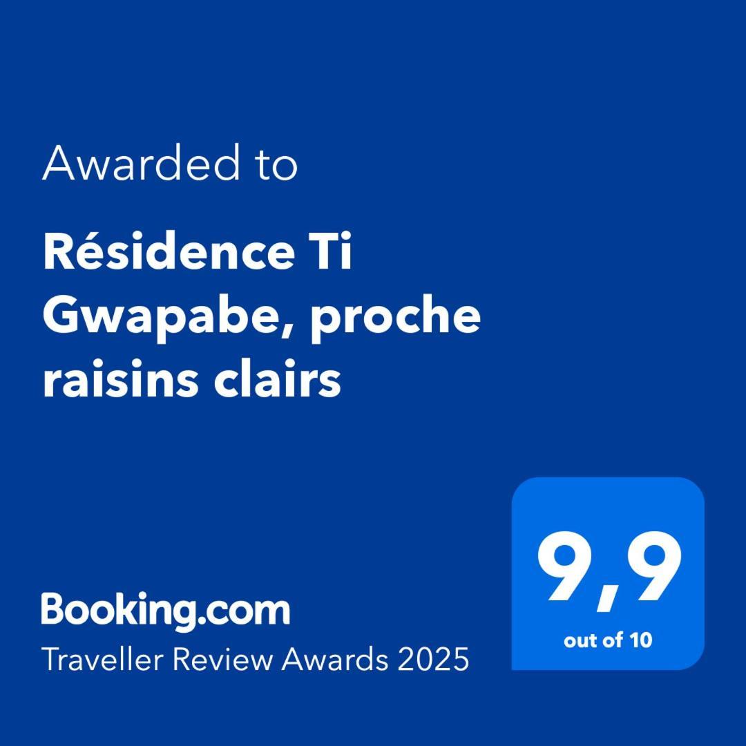 Residence Ti Gwapabe, Proche Raisins Clairs 생프랑수아 외부 사진